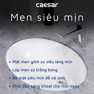 Chậu Rửa Lavabo Âm Bàn L5113 - CAESAR (Hàng Chính Hãng)