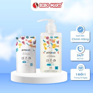  Nước rửa bình sữa chén bát đậm đặc thuần chay ATONO2 Hàn Quốc nước rửa rau củ quả cho bé Bibomart 