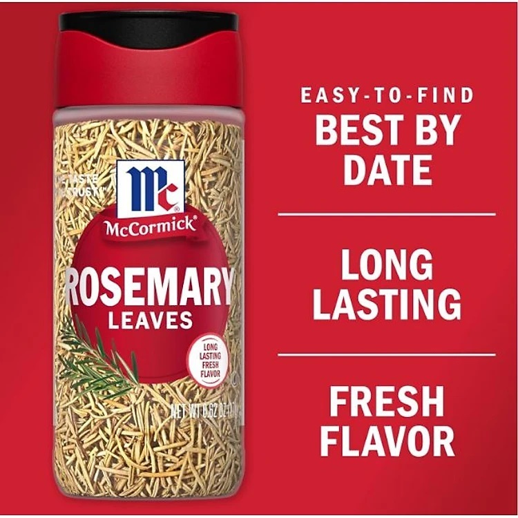 MCCORMICK + Lọ ROSEMARY 23g + LÁ HƯƠNG THẢO Naturally Dried Rosemary Leaves