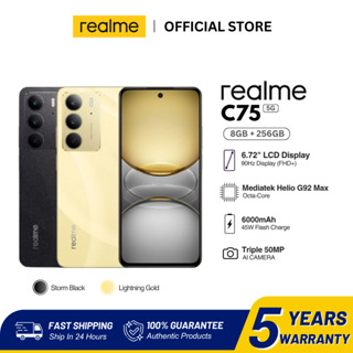 Realme C75 5G | 8GB + 256GB | Pin Khủng 6000mAh | Chống Nước | Siêu Bền Chống Sốc | Điện Thoại AI Chính Hãng