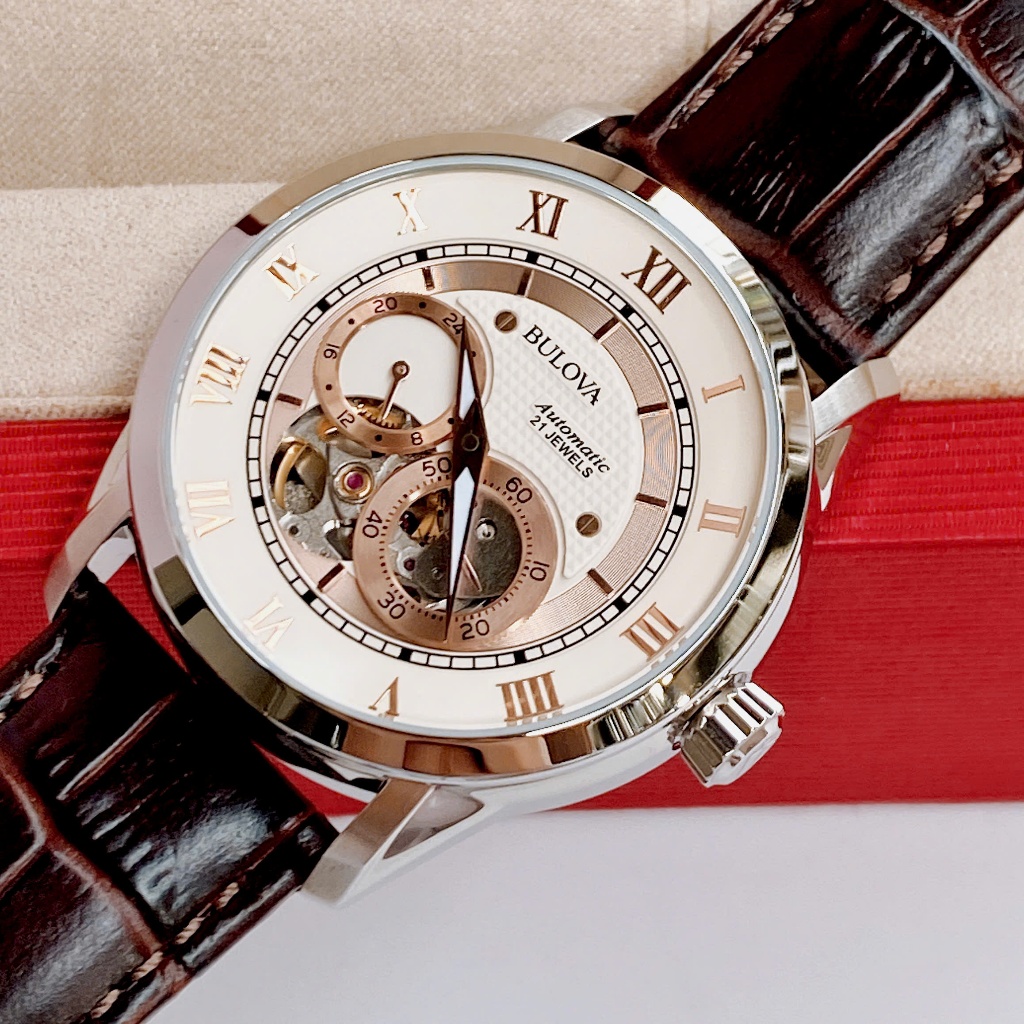 Đồng Hồ Nam Bulova 96A172 Chính Hãng Tặng Kèm Dây Da Cao Cấp