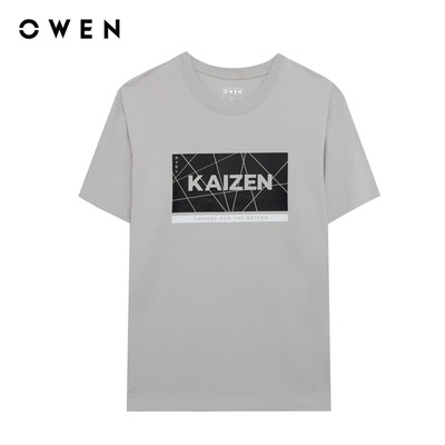 Owen - Áo T-shirt Body Fit TSN243829 màu Xám chất liệu CVC Spandex