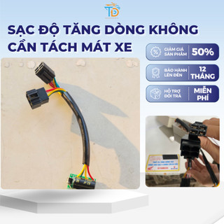  Sạc độ tăng dòng không cần tách mát xe Honda SYM Yamaha Suzuki không cần tách mát dùng cho sạc 4 chân lên bi cầu 