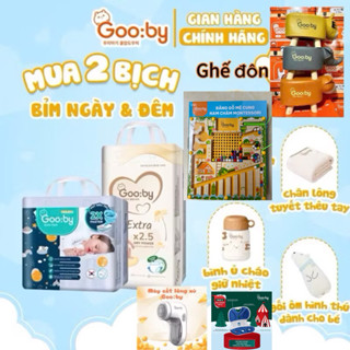 (combo 2 bịch) Tã/bỉm Gooby Tã/bỉm Gooby Extra và Premium mềm mại, siêu thấm hút đủ size cho bé 4-30KG