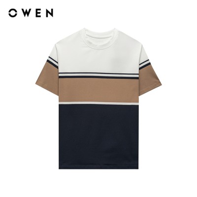Owen - Áo T-shirt Relax Fit TSN253681 màu Xanh tím than chất liệu COTTON MODAL