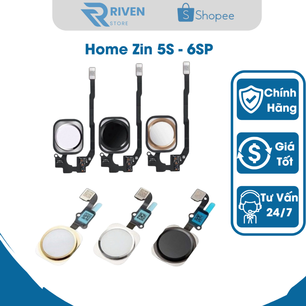 Phím Home Zin Bóc Máy , Home Zin Từ 5S Tới 6SP , Giá Tốt