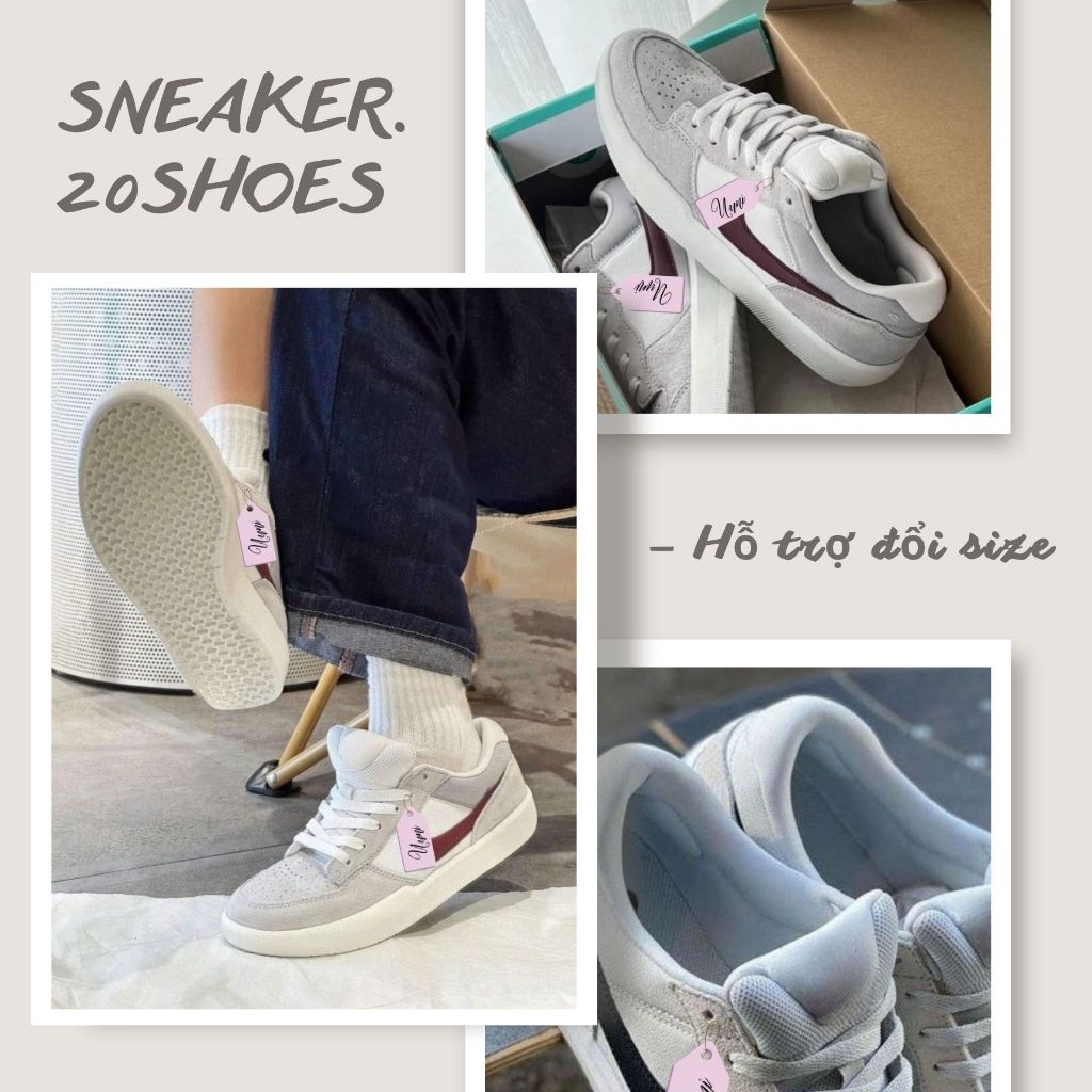 Giày Thể Thao S_B Nam Nữ, Giày Sneaker 58 Đế Cao 2.5Cm Full Bill Box