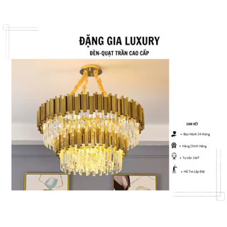 [ TẶNG BÓNG ] Đèn chùm thả trần ĐẶNG GIA cao cấp 8071 | Đèn chùm pha lê trang trí dành cho phòng khách - phòng ăn