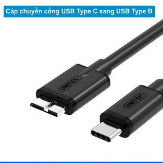 Dây cáp chuyển usb type-c 3.1 sang usb 3.0 micro b cho ss not 3 hdd box ổ cứng di động 1 mét unitek y-c475bk