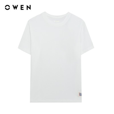 Owen - Áo T-shirt Relaxfit TSN243847 màu Trắng chất liệu CVC Spandex