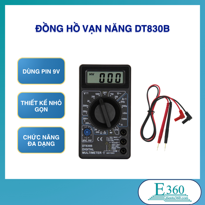 Đồng Hồ Vạn Năng DT830B và DT9205