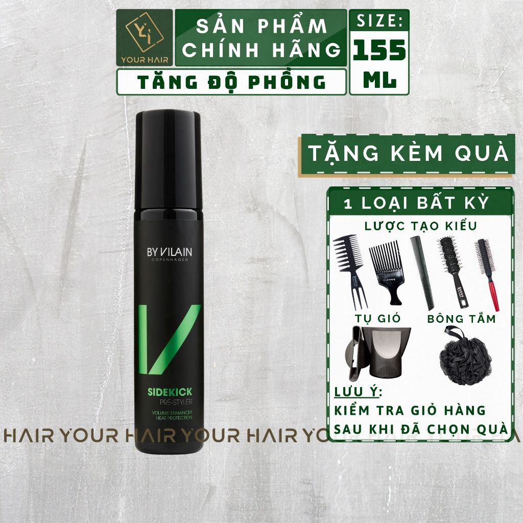 Xịt tăng độ phồng cho tóc By Vilain Sidekick - 155ml
