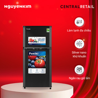  Tủ lạnh 2 cánh Funiki 159 lít ngăn đông trên HR T6159TDG 