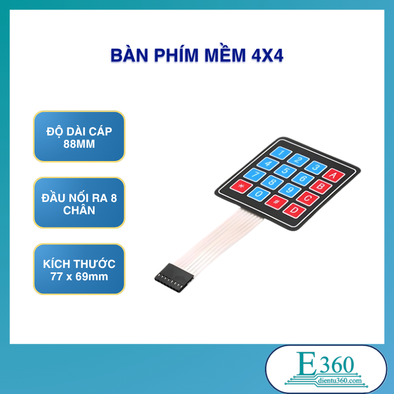 Bàn Phím Mềm 4X4