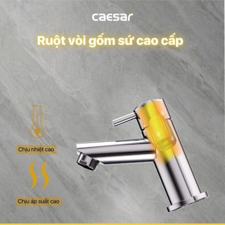 Vòi Chậu Lavabo Lạnh B040C - CAESAR (Hàng Chính Hãng)