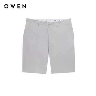 Owen - Quần short Slim Fit SK251250 màu Xám nhạt chất liệu Poly recycled (Renu)