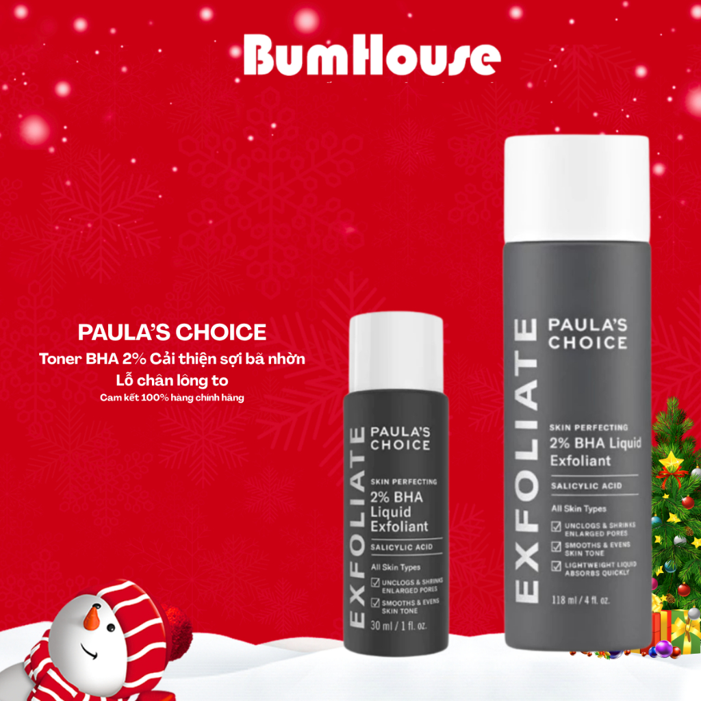 [HÀNG CTY] Dung dịch loại bỏ tế bào chết Paula's Choice Skin Perfecting 2% BHA Liquid Exfoliant 30ml