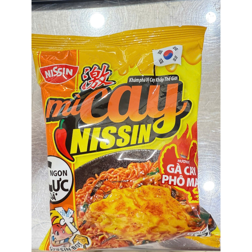 Mì cay Nissin mì xào hương vị gà cay phô mai 72g