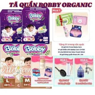 (NGÀY VÀ ĐÊM) BỈM, Tã quần BOBBY ORGANIC Size M/L/XL/XXL/XXXL mới