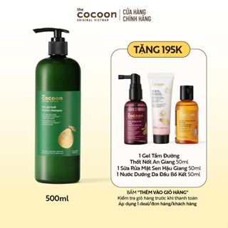 [FS] Dầu gội bưởi 500ml Tặng 1 Nước bồ kết 50ml + 1 Gel tắm đường thốt nốt 50ml + 1 Sữa rửa mặt sen 50ml Cocoon