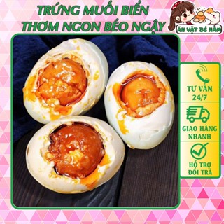 COMBO 10 TRỨNG VỊT MUỐI BIỂN TƯƠM DẦU TRUNG HOA - Ăn Vặt Bé Nấm