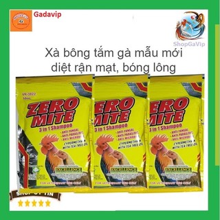 Zero Mite Xà bông tắm gà đá sạch lông hết mạc
