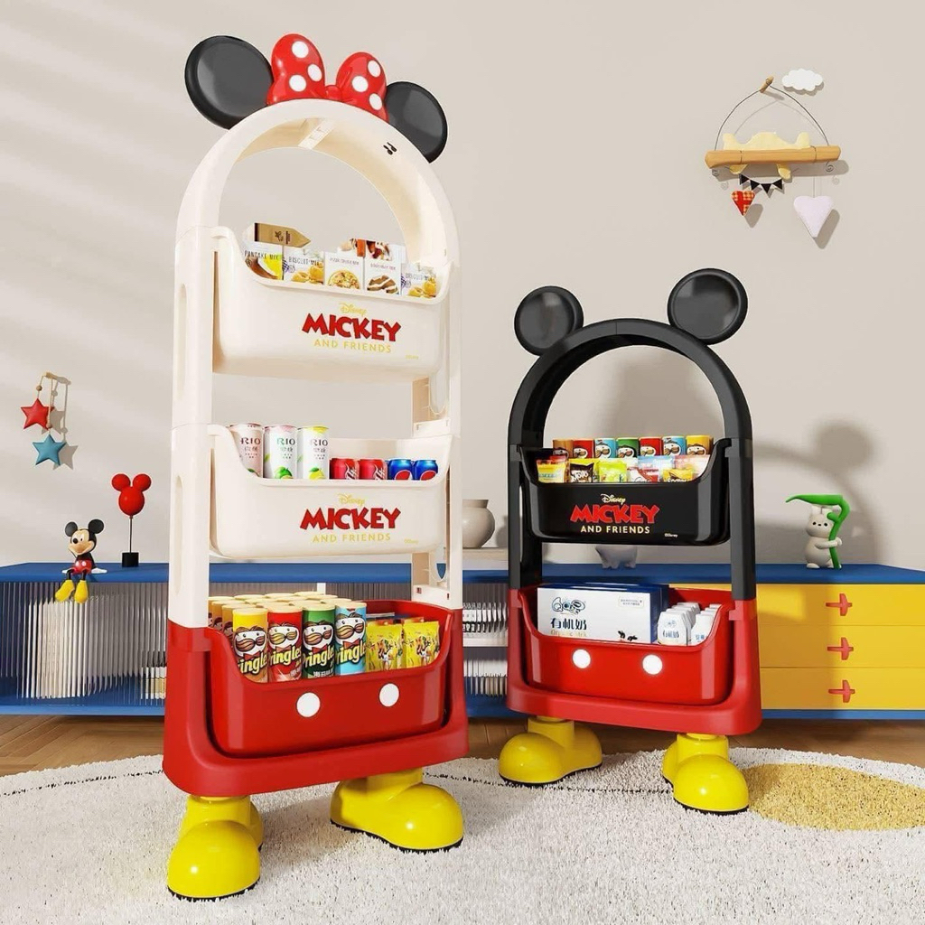 Kệ Mickey đựng đồ đa năng decor phòng cho bé