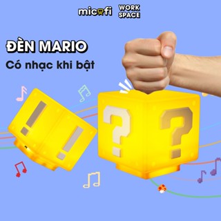 Đèn Mario Micofi Decor Phòng Ngủ Bàn Học Quà Tặng Để Bàn Mini Đèn Phòng Vàng Minecraft Cho Bé Đồ Chơi Phát Sáng Vuông