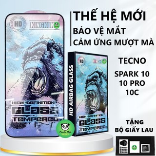  Kính cường lực Tecno Spark 10  10 Pro  10C full màn chống va đập chống bám vân tay,bảo vệ màn hình 