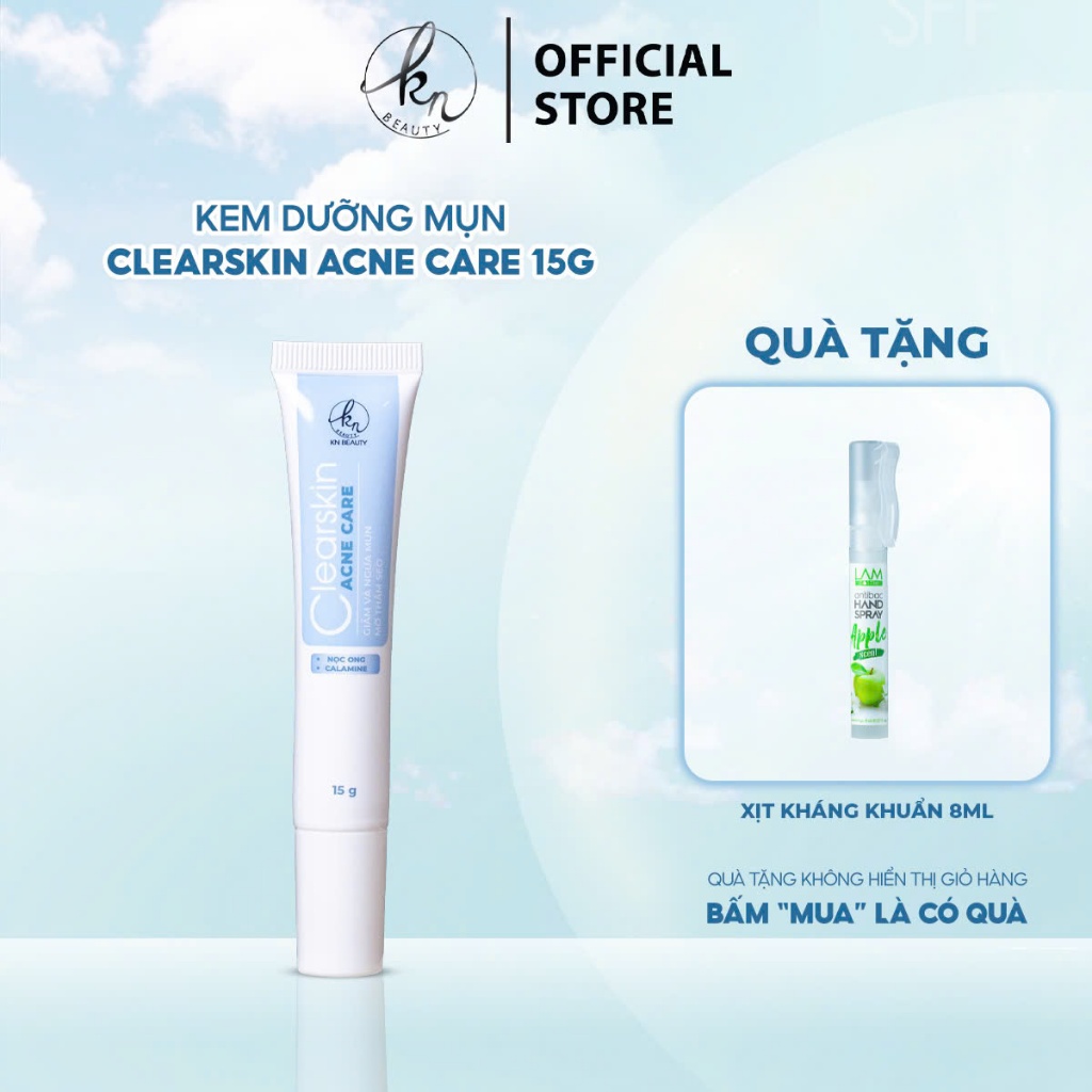 Kem dưỡng mụn CLEARSKIN ACNE CARE KN BEAUTY 15 gram