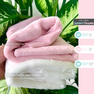  LÔNG THỎ 5mm - 7mm - Siêu mềm mịn không rụng lông may doll đồ chơi búp bê may túi xách cao cấp 