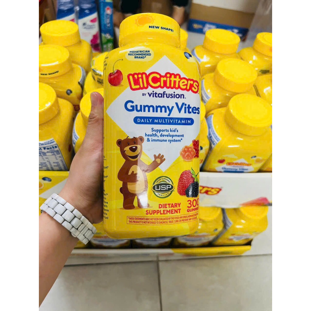 [ HSD 05/2027 ] Kẹo dẻo vitamin tổng hợp và khoáng chất L’il Critters Gummy Vites Daily Multivitamin