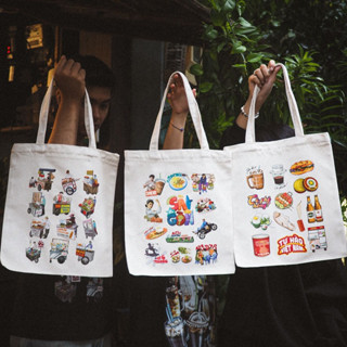  Túi Tote VIỆT NAM nhiều mẫu vải canvas dày bền đẹp có túi con và khóa kéo chắc chắn - Sticker Factory 