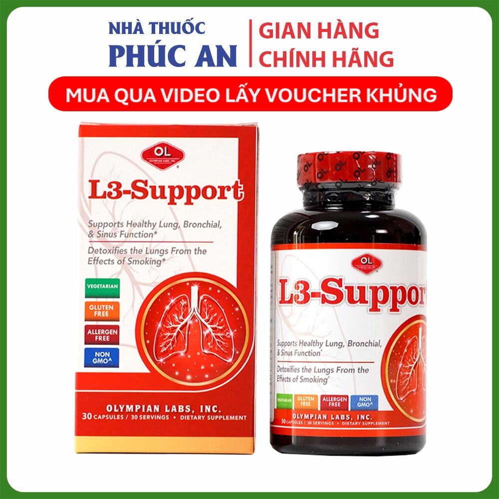 TPBVSK L3-Support Olympian Labs Mỹ 30 viên hỗ trợ phổi, phế quản
