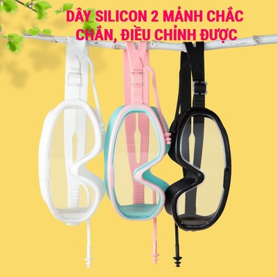 Kính bơi POPO 362 góc nhìn 180 độ cản tia UV, sương mờ dành cho người lớn và trẻ em từ 8 tuổi