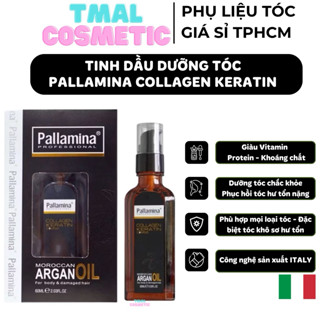  Tinh Dầu dưỡng tóc Pallamina Collagen Argan oil 60ml Hàng Chính Hãng Cao Cấp 