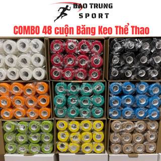 COMBO 48 Cuộn Băng Cao Su Non Bóng Đá,Bám Dính Tốt Giúp Hạn Chế Chấn Thương Khi Chơi Thể Thao
