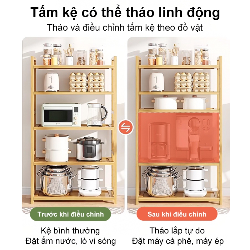 SUNNY BIERE Kệ đa năng nhà bếp khung Kệ Lò Vi Sóng Cao Cấp Lắp Đặt Dễ Dàng | BigBuy360 - bigbuy360.vn