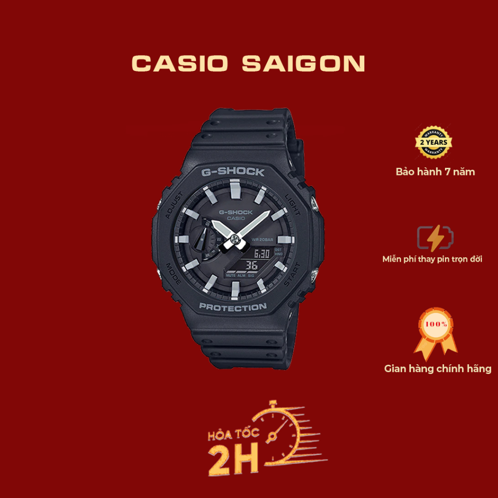 (Chính Hãng) Đồng Hồ Casio Gshock GA-2100-1ADR Chống Nước 200m