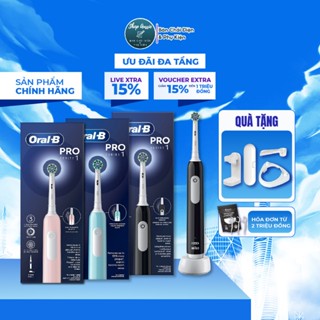Bàn Chải Điện Oral-B Pro Series 1 - 3 Chế Độ, Công Nghệ Chải 3D-Action, Hẹn Giờ 2 Phút, Cảm Biến Áp Suất