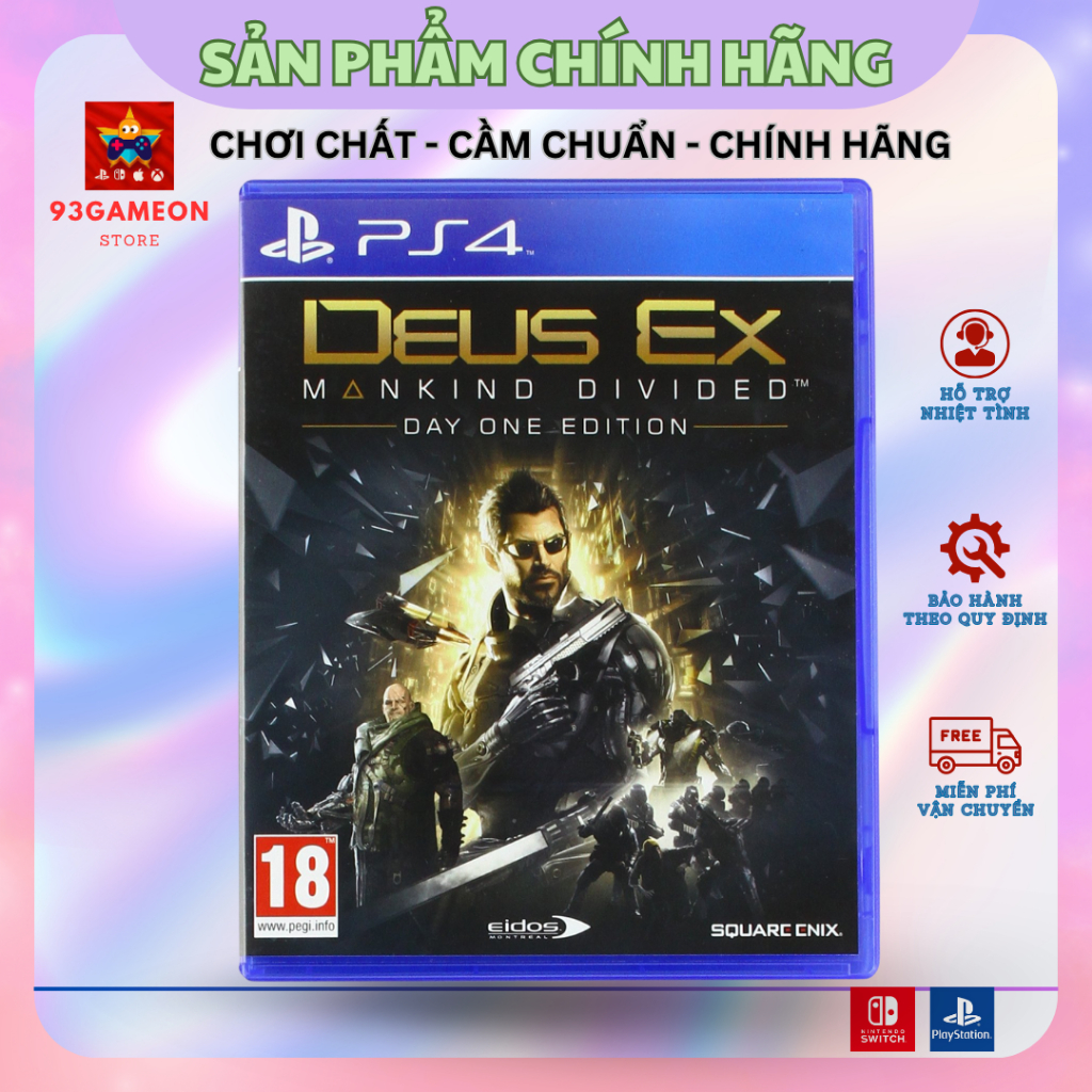 Đĩa Game PS4: Deus Ex Mankind Divided