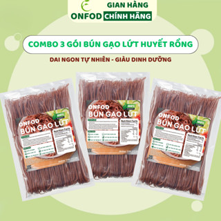 COMBO 3 bún gạo lứt bún ngũ sắc phở gạo lứt ONFOD ăn kiêng giảm cân cho bé ăn dặm