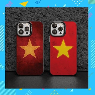 Ốp lưng iPhone cờ Việt Nam IMD Cao Cấp In Hình Thời Trang, Chống Trầy, Siêu Bám Máy, Dành Cho iPhone 11/12/13/14/15/16