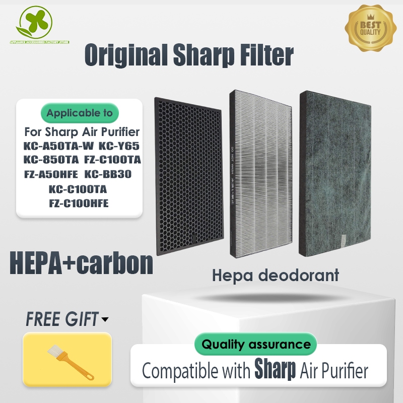 Lõi Lọc Không Khí Sharp Air Purifier KC-A50TA-W  KC-850TA  KC-Y65 FZ-C100TA  FZ-A50HFE Filter HEPA