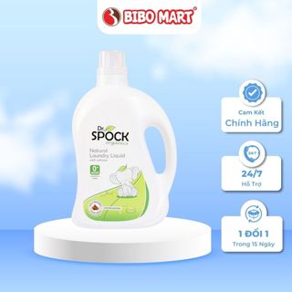 Nước giặt xả cho bé sơ sinh, 6 tháng thơm lâu Dr.Spock Organics dung tích 2 lít Bibomart