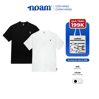 Áo thun Form rộng NOAM Teeny Homies Unisex 100% Cotton - Màu trắng/đen/be/hồng/tím/pastel/xanh lá