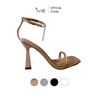 LOVIIECORNER - GIÀY CAO GÓT SANDAL QUAI ĐÍNH ĐÁ - CAO GÓT NỮ ĐI TIỆC 9 PHÂN SANG TRỌNG - G250213