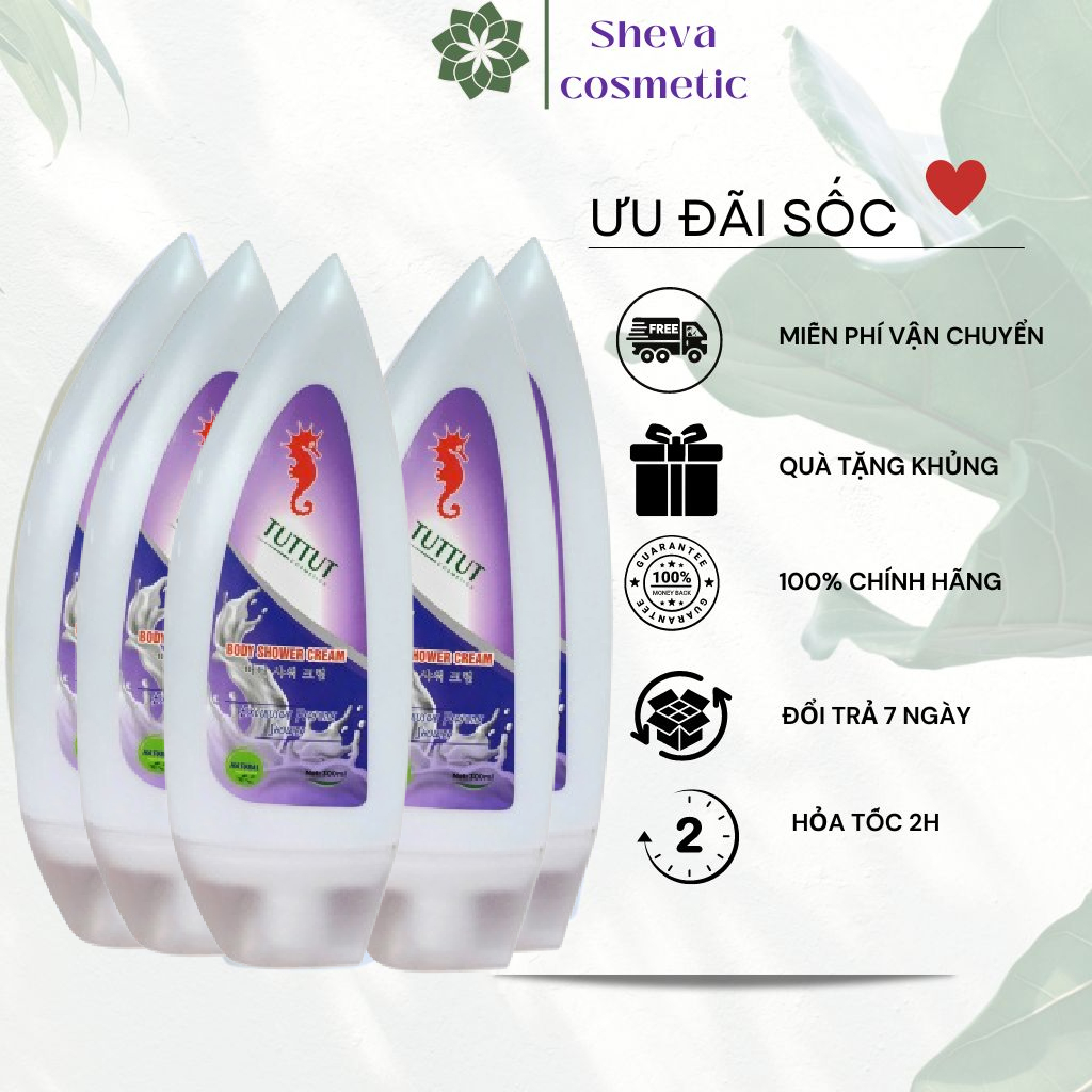ComBo 5 Chai Sữa tắm cá ngựa TUTTUT 300ml