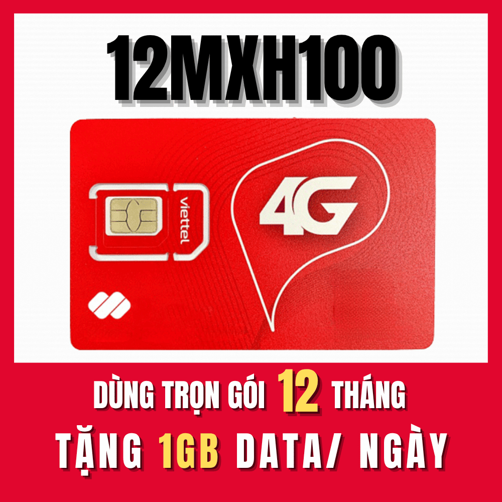 [ FREE 14 THÁNG ] Sim 5G Viettel Trọn Gói 12 Tháng Miễn Phí Tặng 1 Tỷ Gb Nghe Gọi Vào Mạng Thả Ga 12