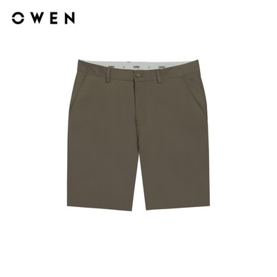 Owen - Quần short Slim Fit SK251251 màu Nâu chất liệu Poly recycled (Renu)